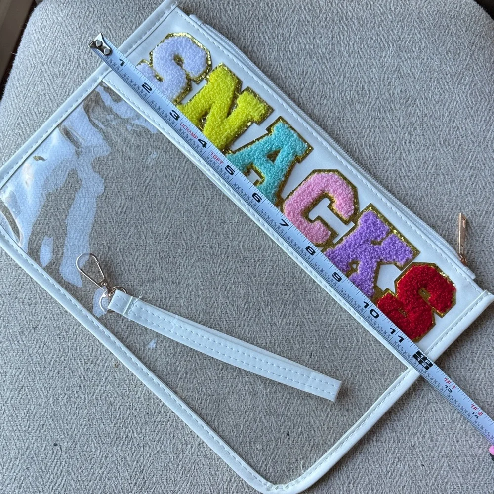 Colorful 'SNACKS' Pouch